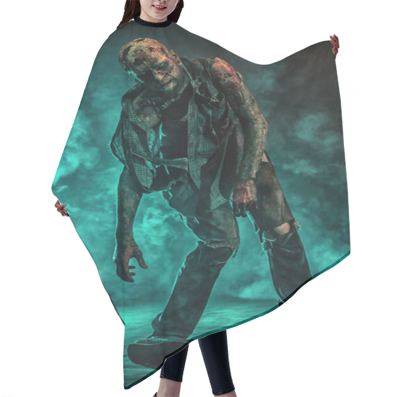 Personality  Frightening Zombie Man Hair Cutting Cape