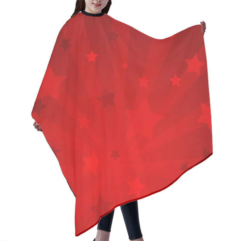 Personality  Abstract Background With Stars And Rays Hair Cutting Cape