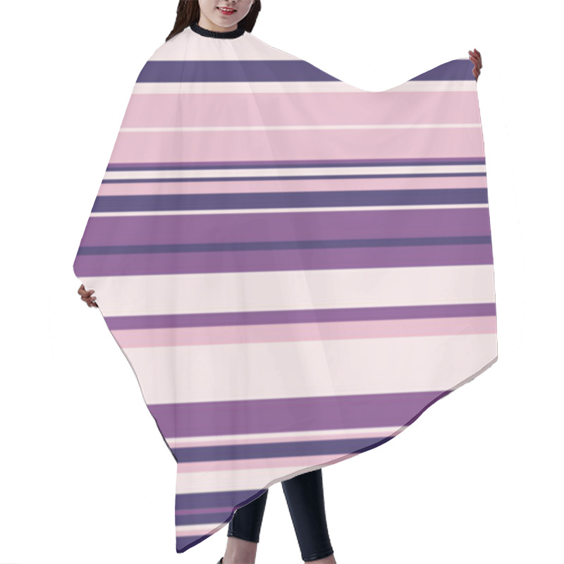 Personality  Elegant Horizontal Stripes In Soft Purple And Pink Hues.  Perfect For Backgrounds, Website Design, Or Textile Prints. Clean, Minimalist Style Offers Versatile Design Potential. Hair Cutting Cape