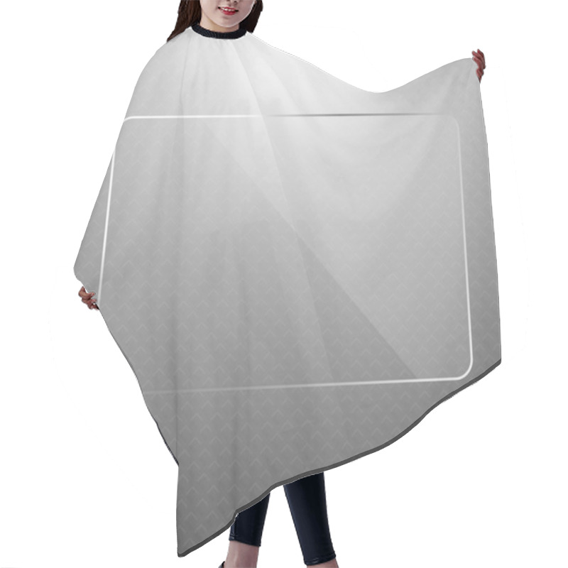 Personality  Vector Abstract Silver Technology Background Hair Cutting Cape