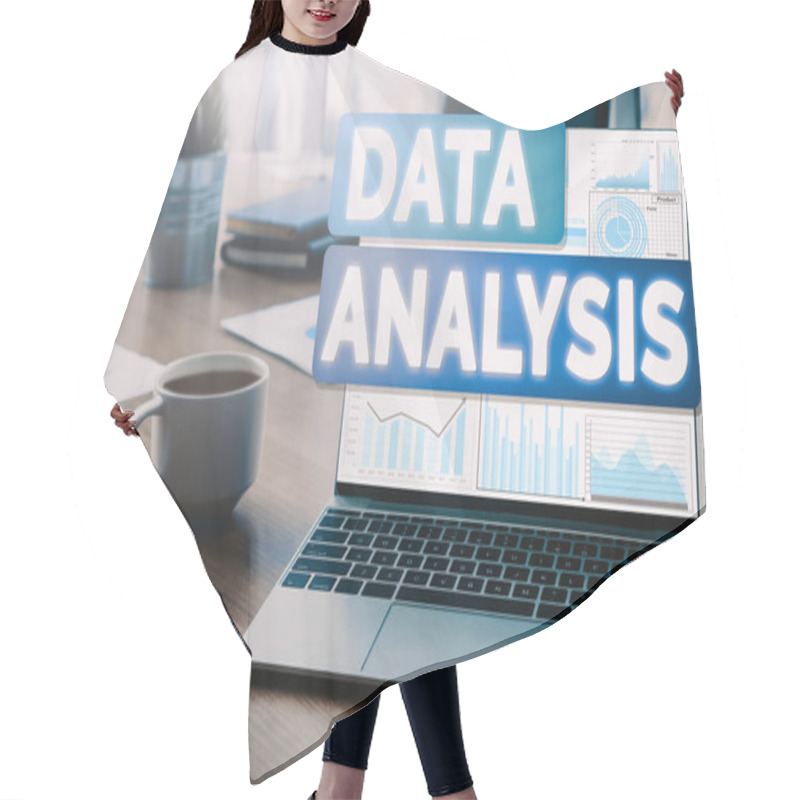 Personality  Data Analysis For Business And Finance Concept. Interface Showing Future Computer Technology Of Profit Analytic, Online Marketing Research And Information Report For Digital Business Strategy. Uds Hair Cutting Cape