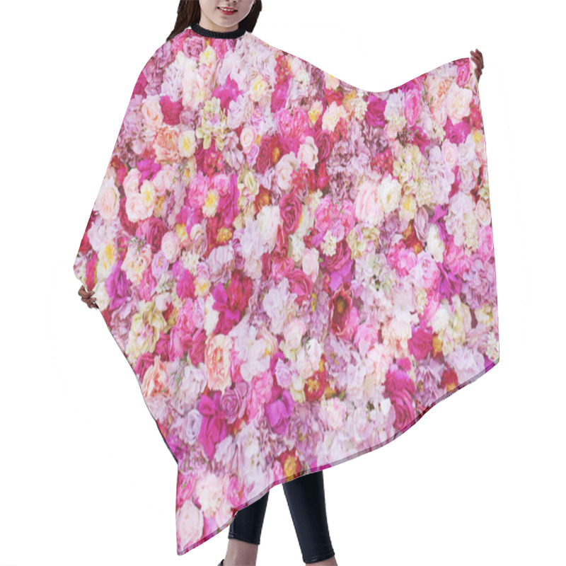 Personality  Beautiful Flowers As Background Hair Cutting Cape