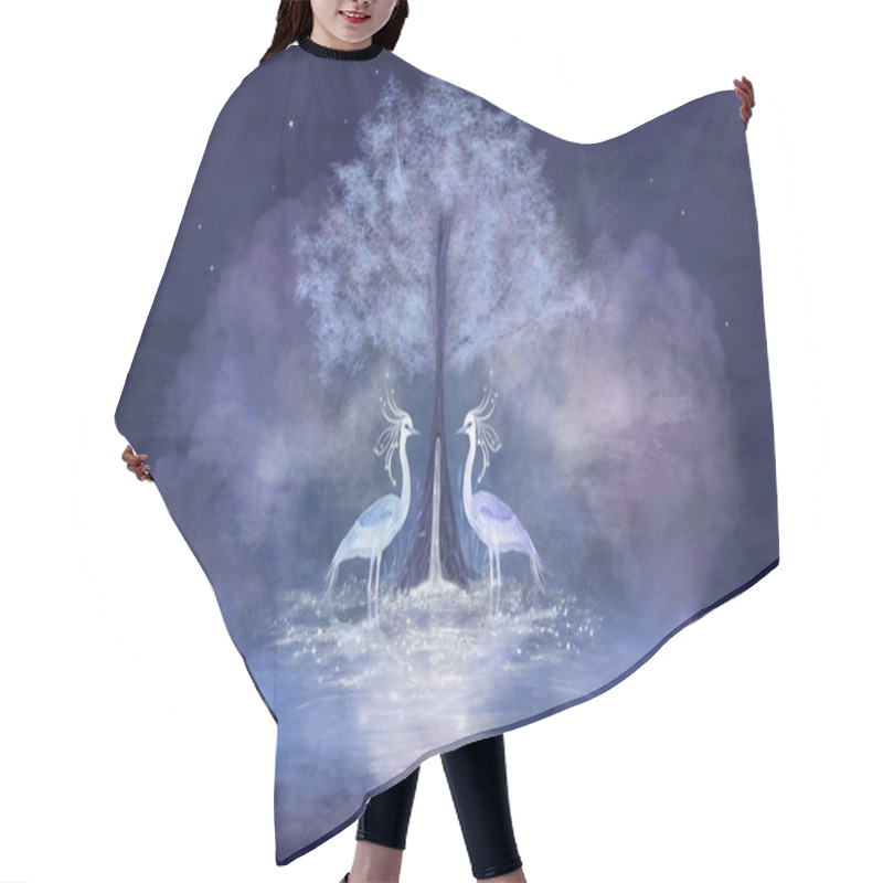 Personality  Two Fabulous Herons Hair Cutting Cape