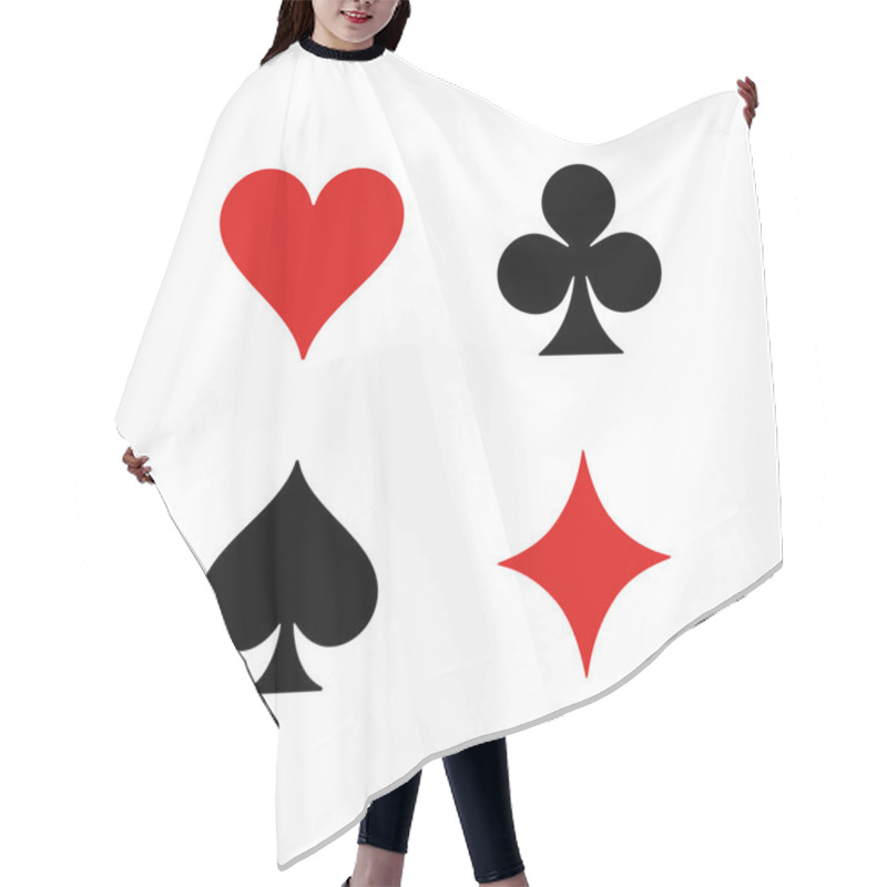 Personality  Standard Suits For Playing Cards Hair Cutting Cape