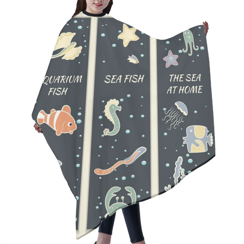 Personality  A Set Of Banners A Sea Party Hair Cutting Cape