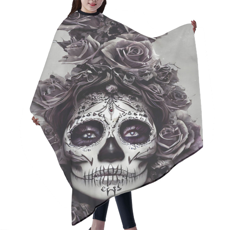 Personality  Goddess Of Death Painting Hair Cutting Cape