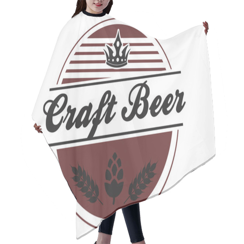 Personality  Beer Label Hair Cutting Cape