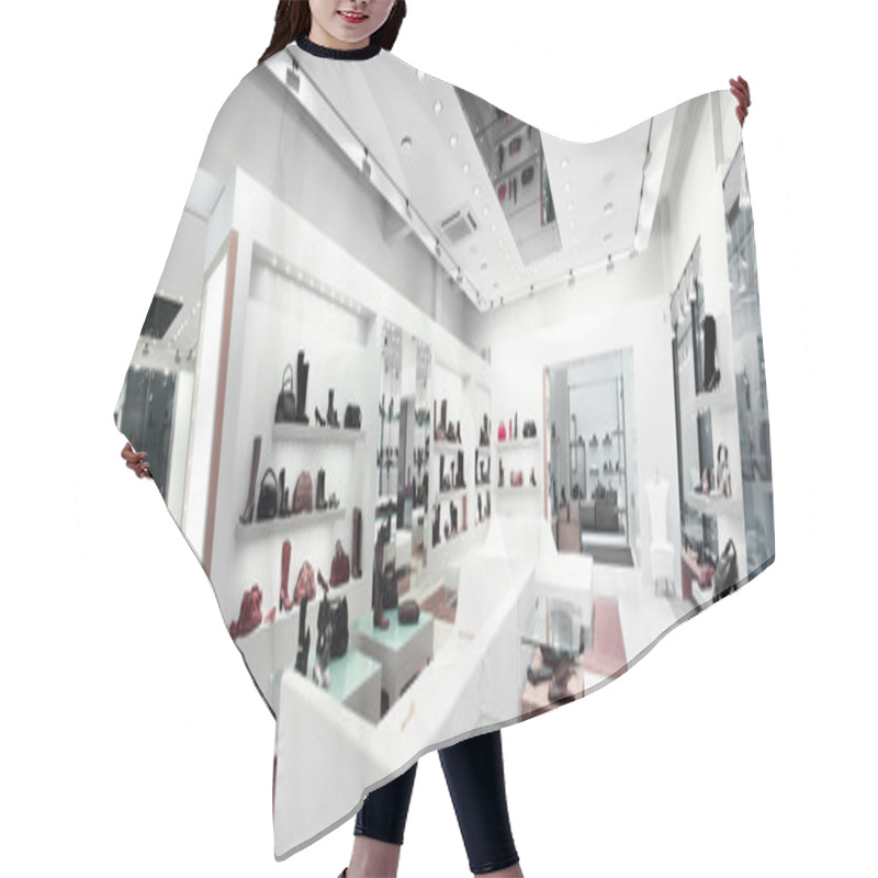 Personality  Panoramic Interior Of A Shop Hair Cutting Cape