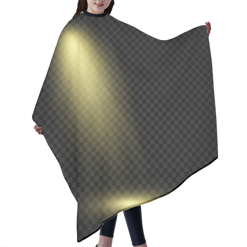 Personality  Lighting With Spotlight Illumination Effects Hair Cutting Cape