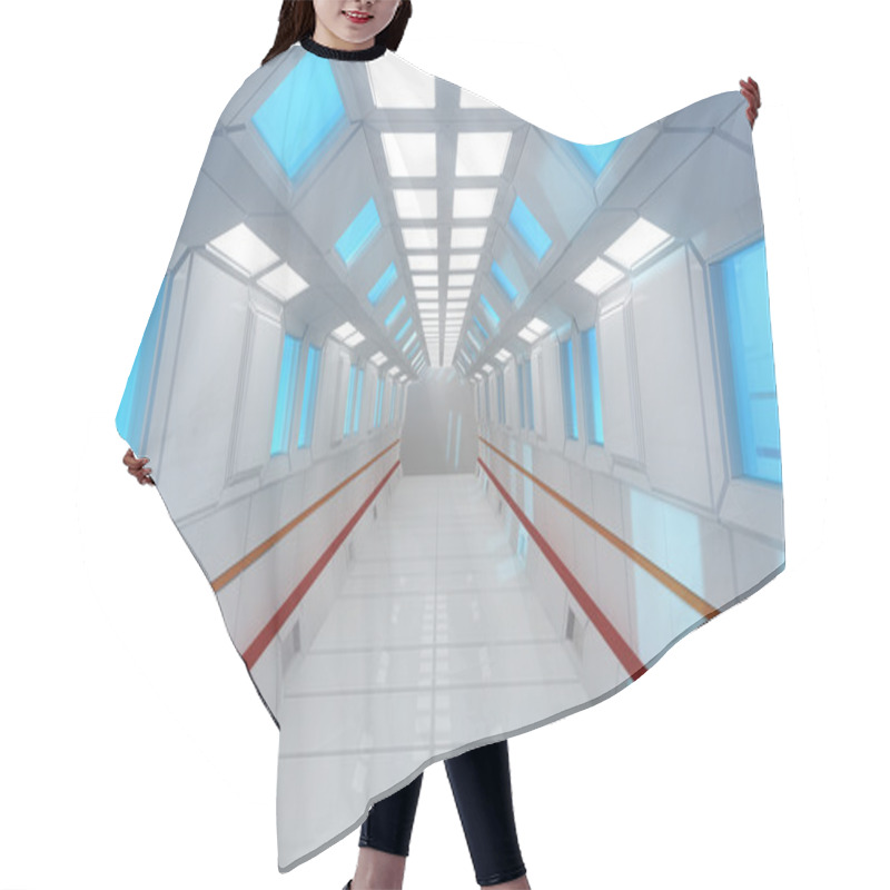 Personality  Futuristic Corridor Hair Cutting Cape