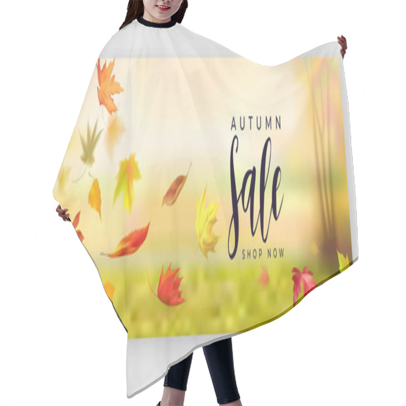 Personality  Fall Season Sale Horizontal Banner Hair Cutting Cape