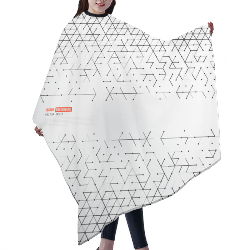 Personality  Vector Backgrond Lines  Hair Cutting Cape