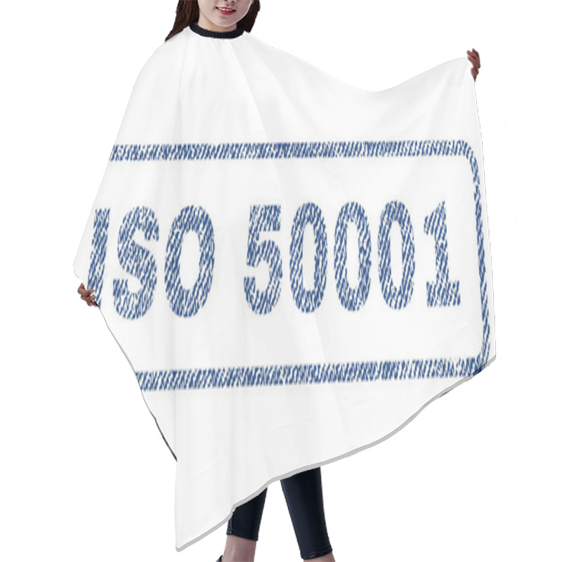 Personality  ISO 50001 Textile Stamp Hair Cutting Cape