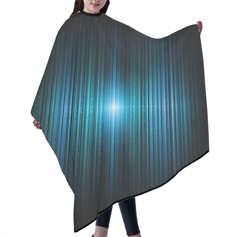 Personality  Blue Lines Hair Cutting Cape