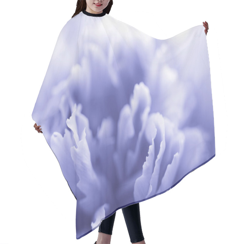 Personality  Blue Peony Flower - Abstract Background Hair Cutting Cape