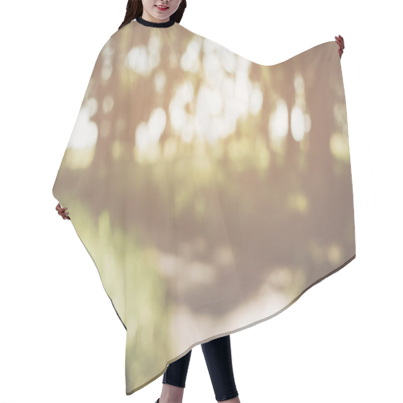 Personality  Blurred Nature Background Hair Cutting Cape