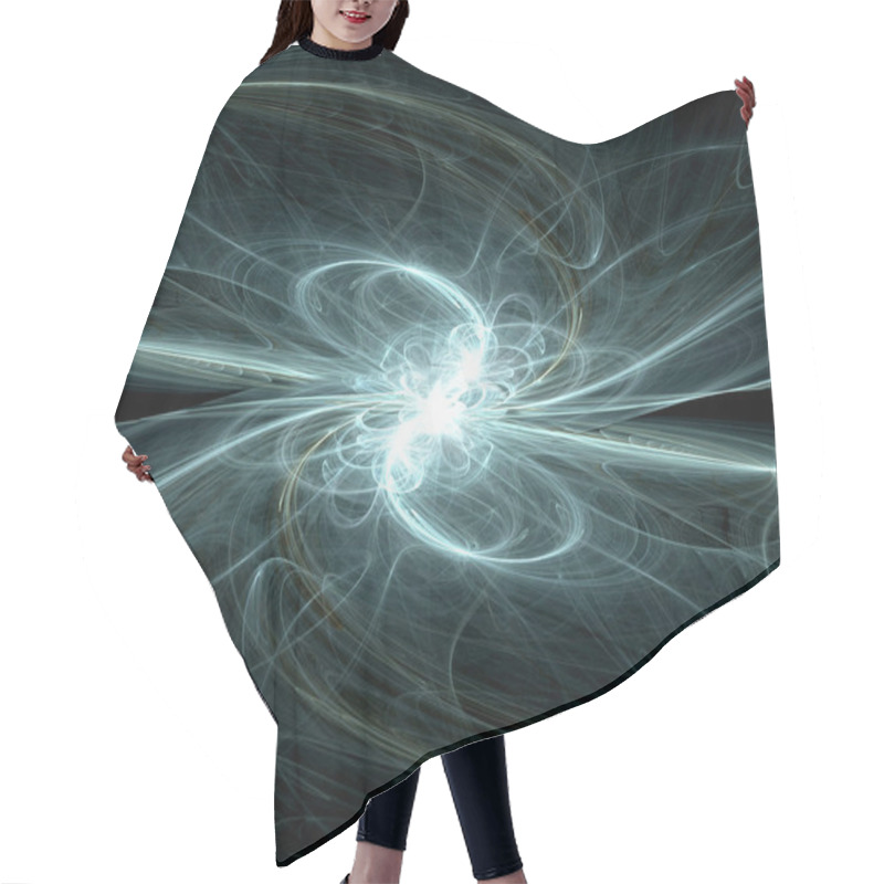 Personality  Abstract Futuristic Background, Event Horizon Hair Cutting Cape