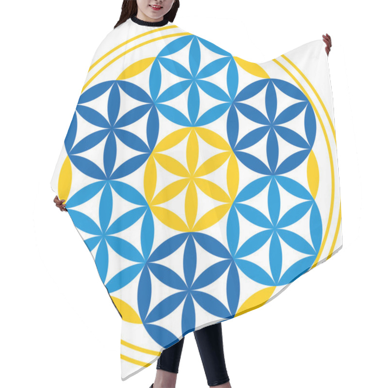 Personality  Flower Of Life With Spheres Hair Cutting Cape