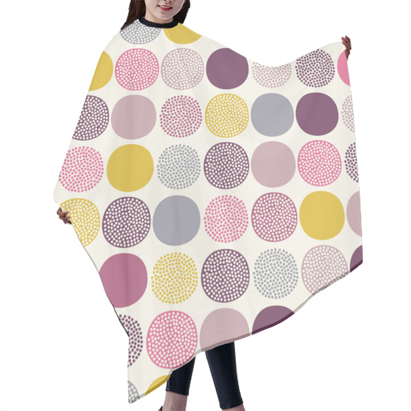 Personality  Dots Pattern Hair Cutting Cape