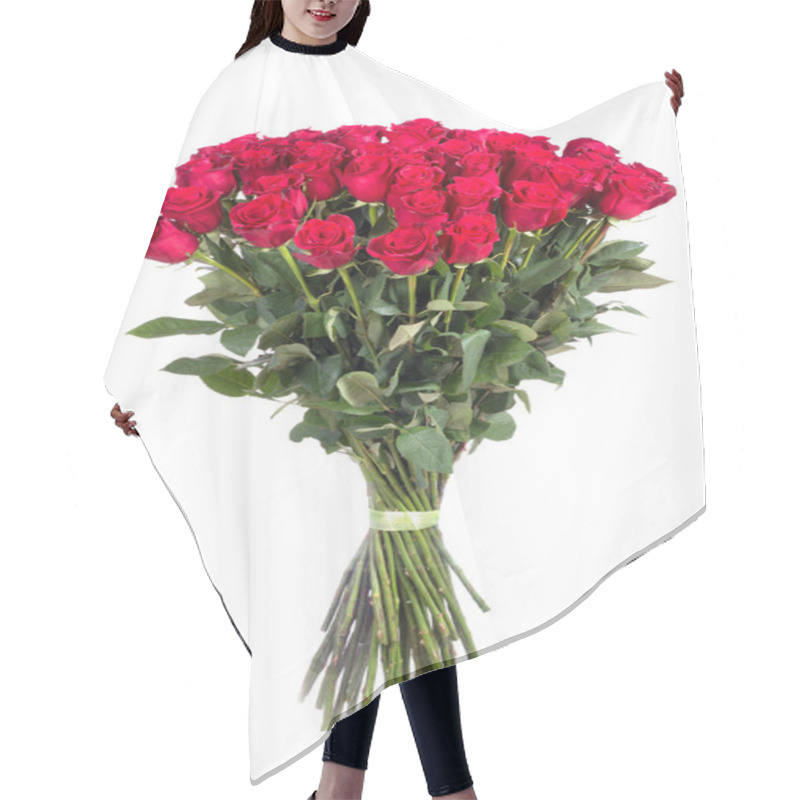 Personality  Bouquet Of Red Roses Hair Cutting Cape