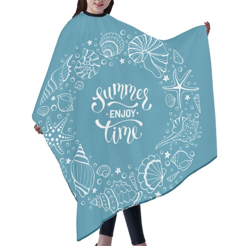 Personality  Summer Time Illustration Hair Cutting Cape