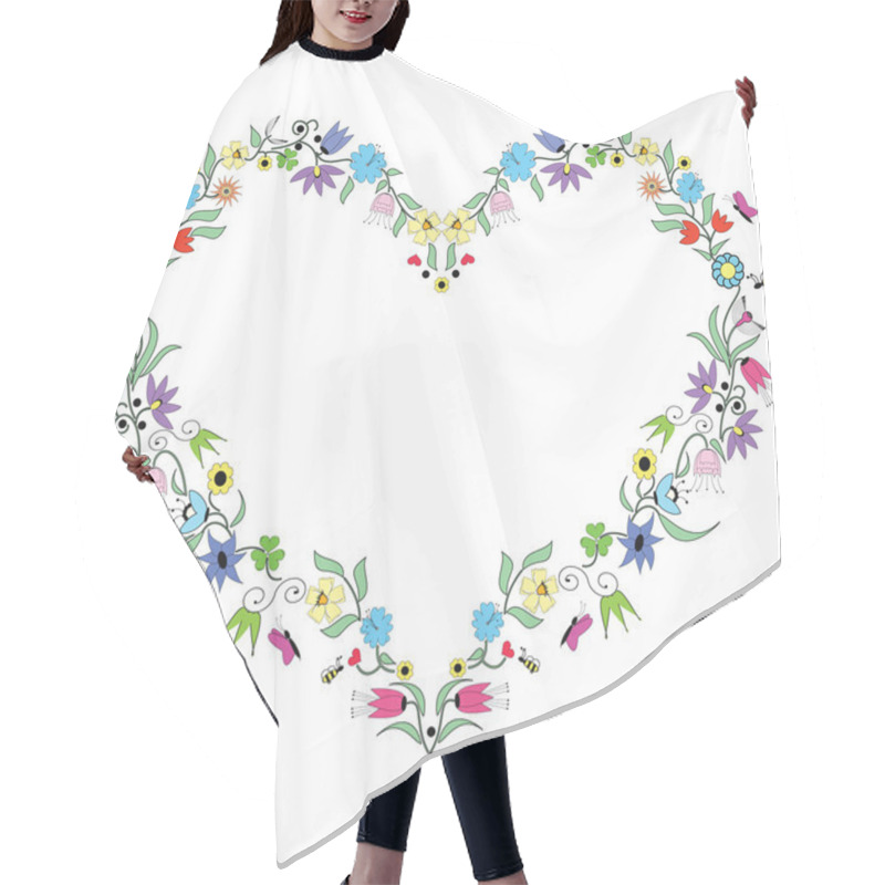 Personality  Spring Inspired  Heart  Shape Hair Cutting Cape