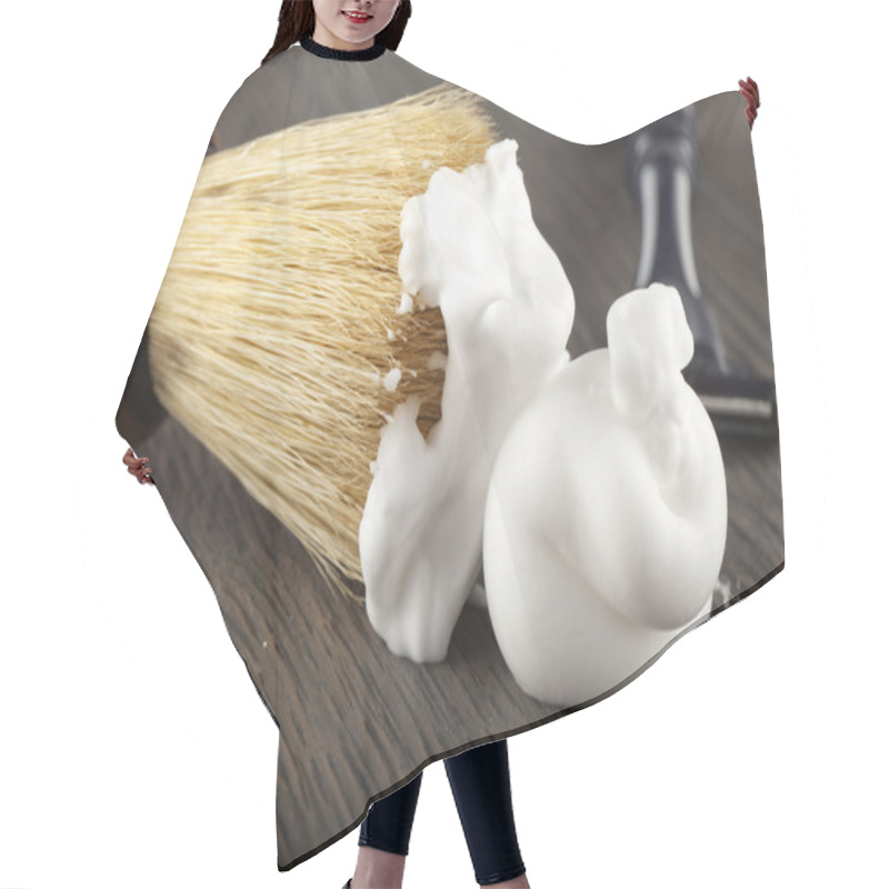 Personality  Foam And Brush Hair Cutting Cape