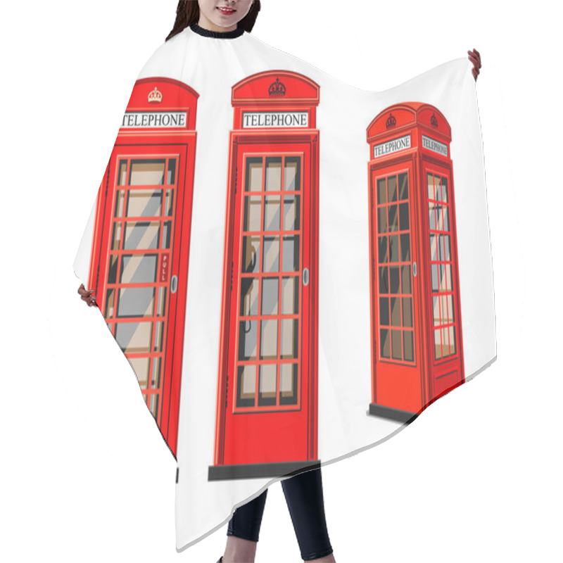 Personality  Phone Box In London Hair Cutting Cape