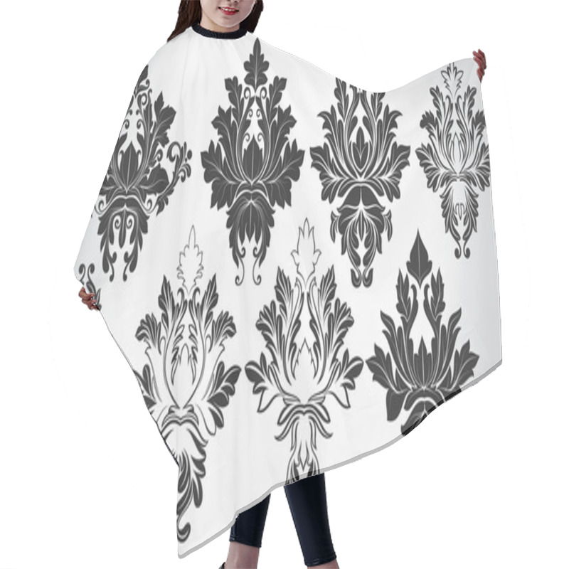 Personality  Ancient Art Of Fashionable Damask Shapes Hair Cutting Cape