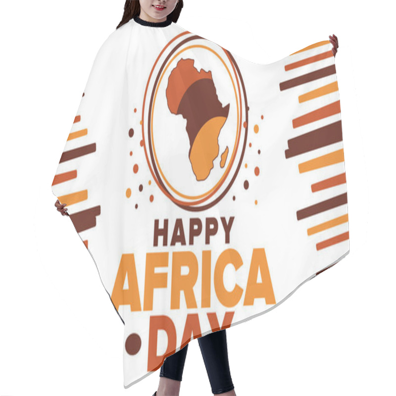 Personality  Africa Day. Happy African Freedom Day And Liberation Day. Celebrate Annual On The African Continent And Around The World. African Pattern. Poster, Card, Banner And Background. Vector Illustration Hair Cutting Cape