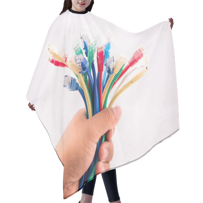 Personality  Internet Cables Hair Cutting Cape