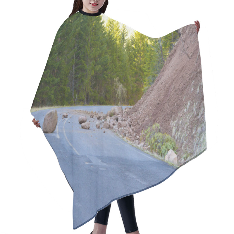 Personality  Landslide Blocked Road Hair Cutting Cape