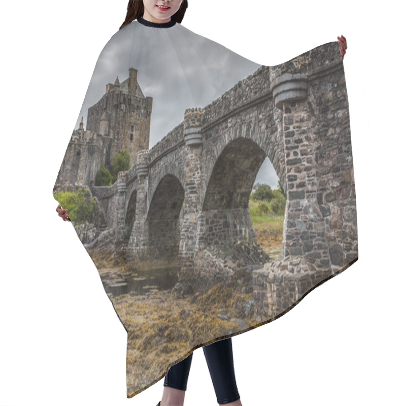 Personality  Eilean Donan Castle, Scotland, Uk hair cutting cape