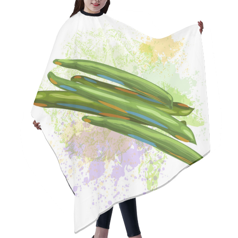 Personality  Green Beans Hair Cutting Cape