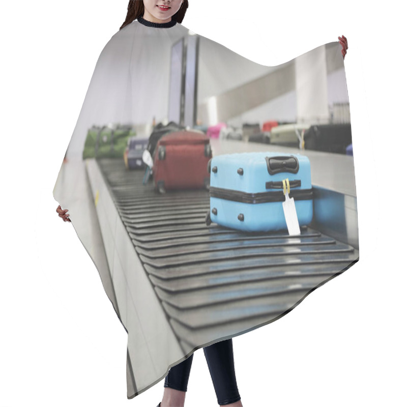 Personality  Luggage On Conveyor Belt  Hair Cutting Cape