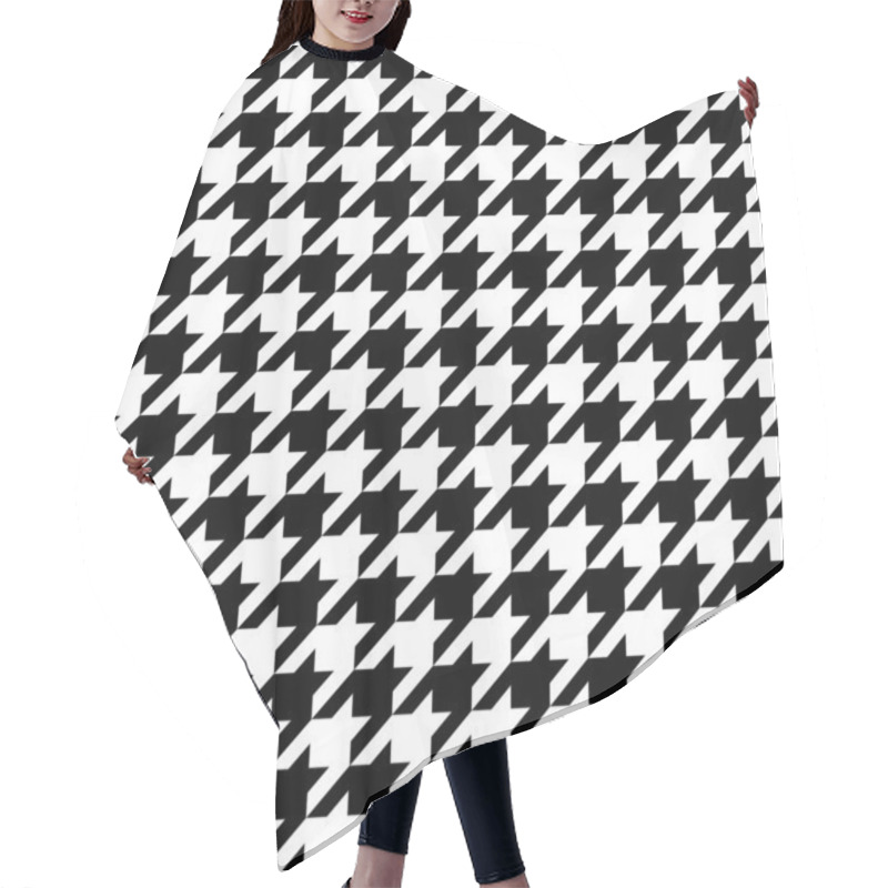 Personality  Houndstooth Pattern Hair Cutting Cape