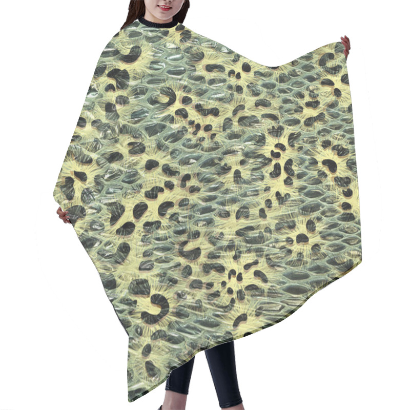 Personality  Leopard  Pattren Print Background Hair Cutting Cape