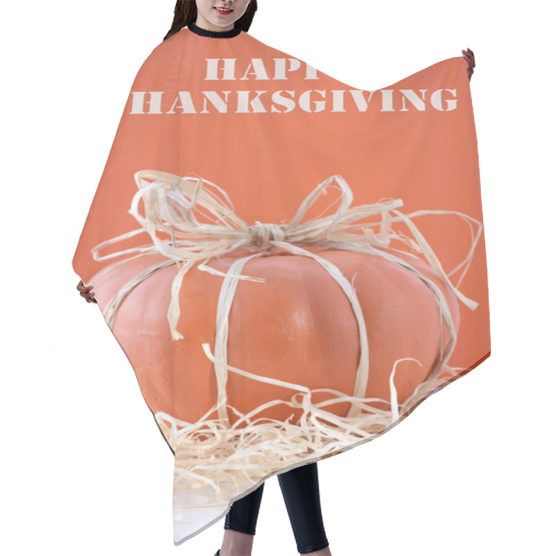 Personality  Modern Decorated Pumpkin Centerpiece Hair Cutting Cape