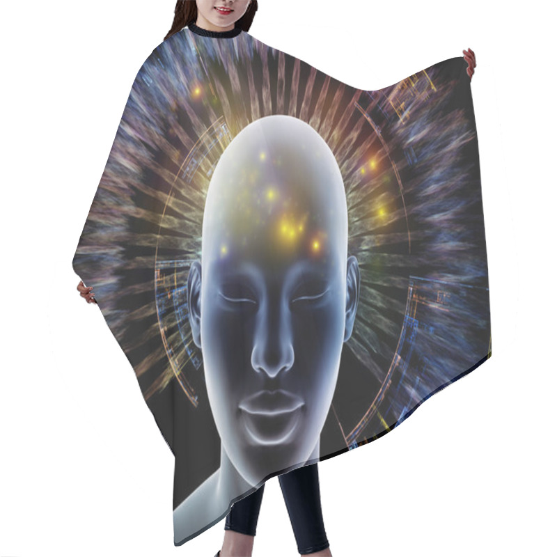 Personality  Brain Wave Hair Cutting Cape