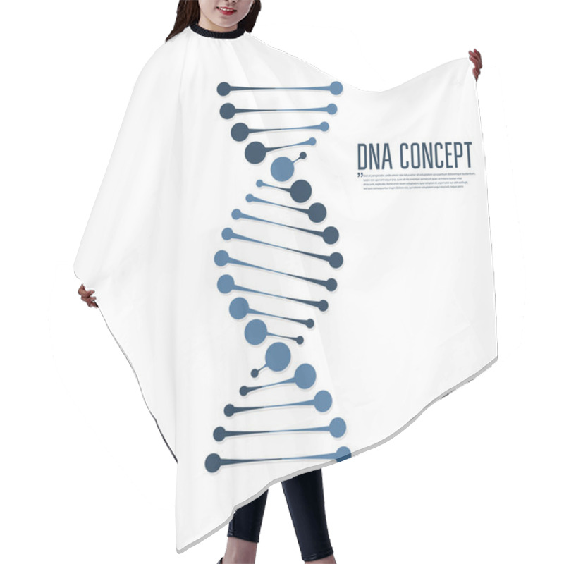 Personality  Dna Vector Icon Isolated On White Background Hair Cutting Cape