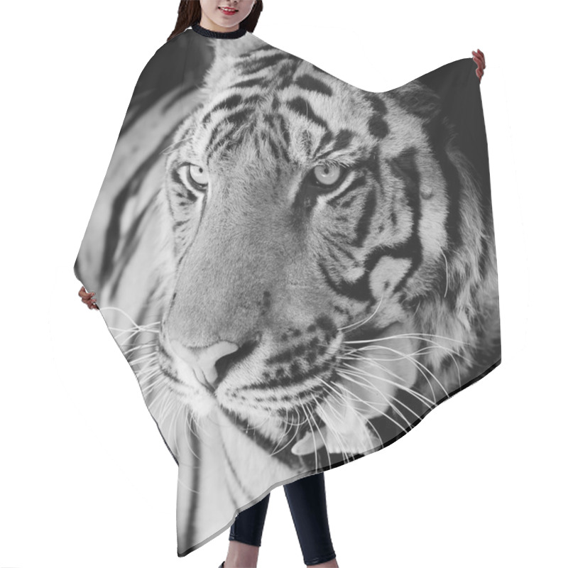 Personality  Close Up Tiger Hair Cutting Cape