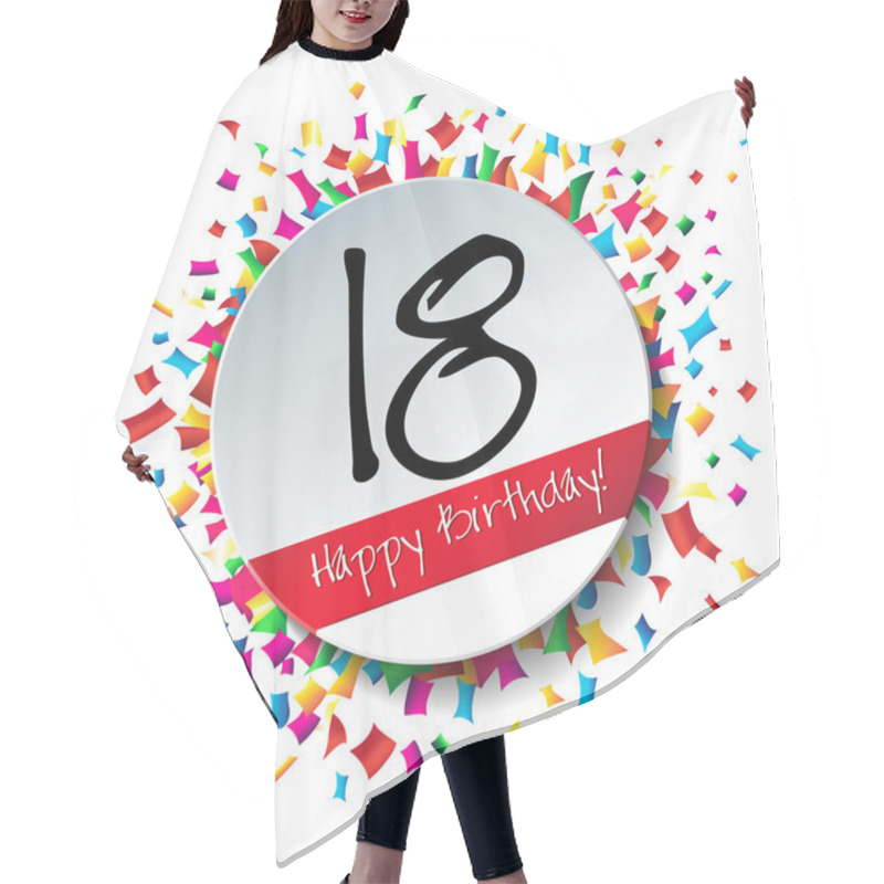 Personality  18 Happy Birthday Background Hair Cutting Cape