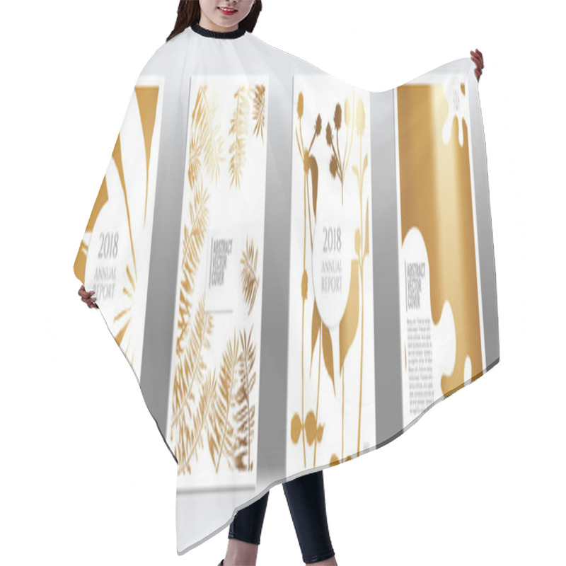 Personality  Golden Exotic Cover.  Hair Cutting Cape