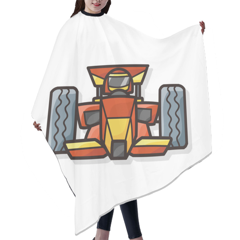 Personality  Race Car Doodle Hair Cutting Cape