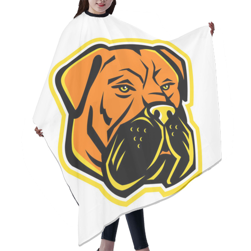 Personality  Bullmastiff Dog Mascot Hair Cutting Cape