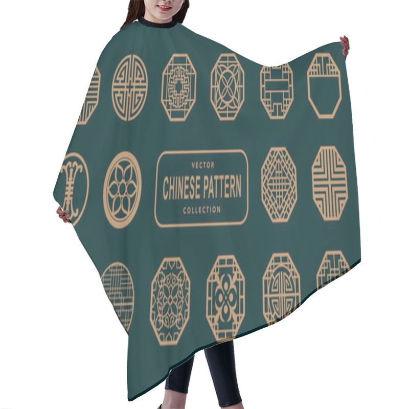 Personality  Asian Traditional Pattern Pattern Chinese Pattern Hair Cutting Cape