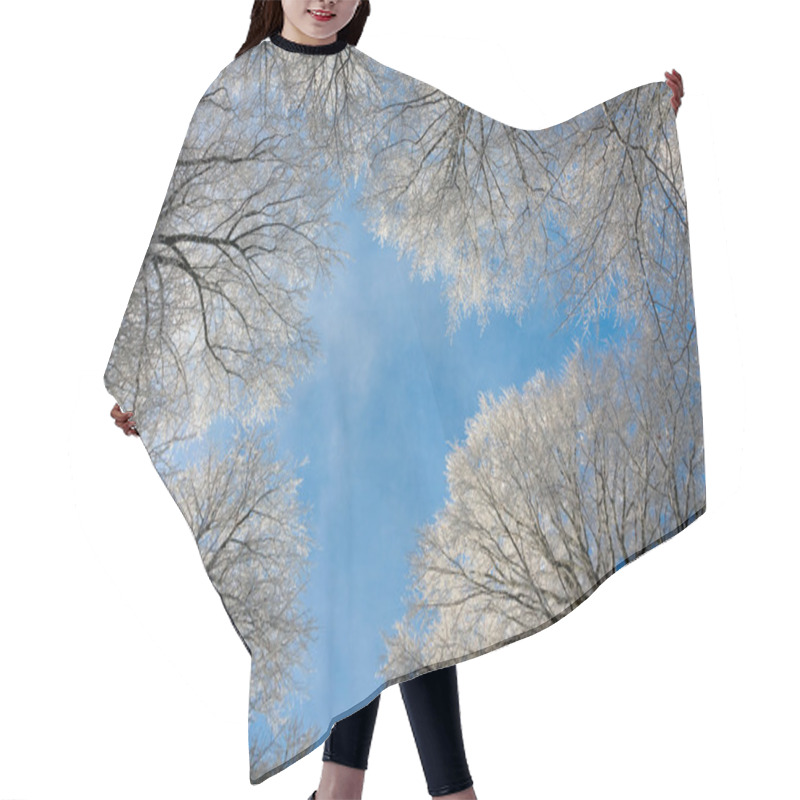 Personality  Frozen Top Trees Hair Cutting Cape