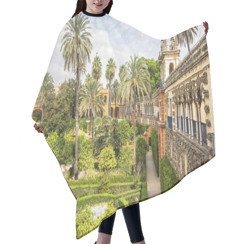 Personality  Real Alcazar Gardens In Seville, Spain Hair Cutting Cape