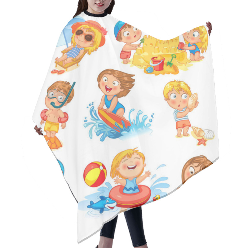 Personality  Summer Vacation Hair Cutting Cape