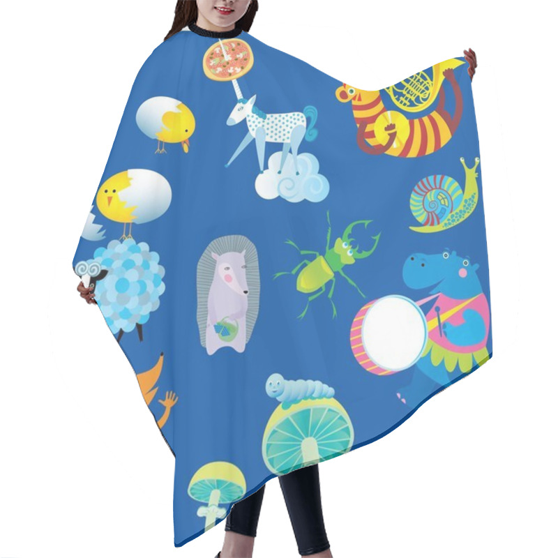 Personality  Animals Set Hair Cutting Cape